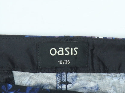 Womens UK Size 10 Oasis Slim Fit Casual Business Travel Blue Trousers
