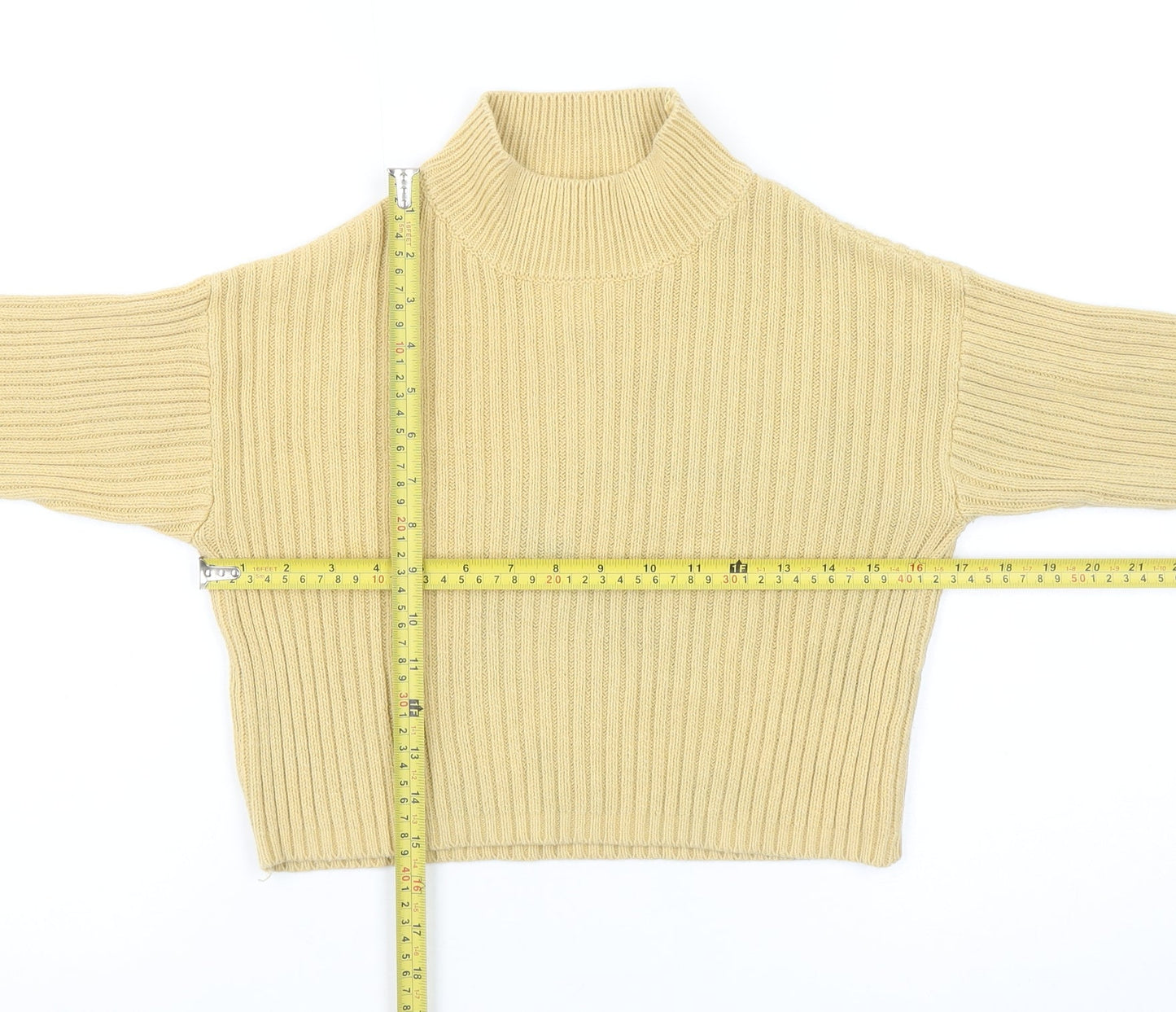 Girls UK Size 11-12 Years Zara Beige Pullover Jumper