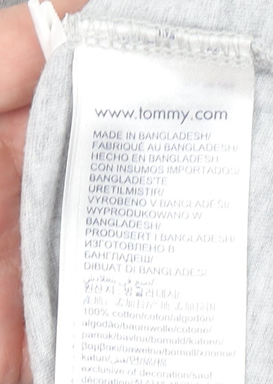 Mens UK Size L Tommy Hilfiger Grey  T-Shirt