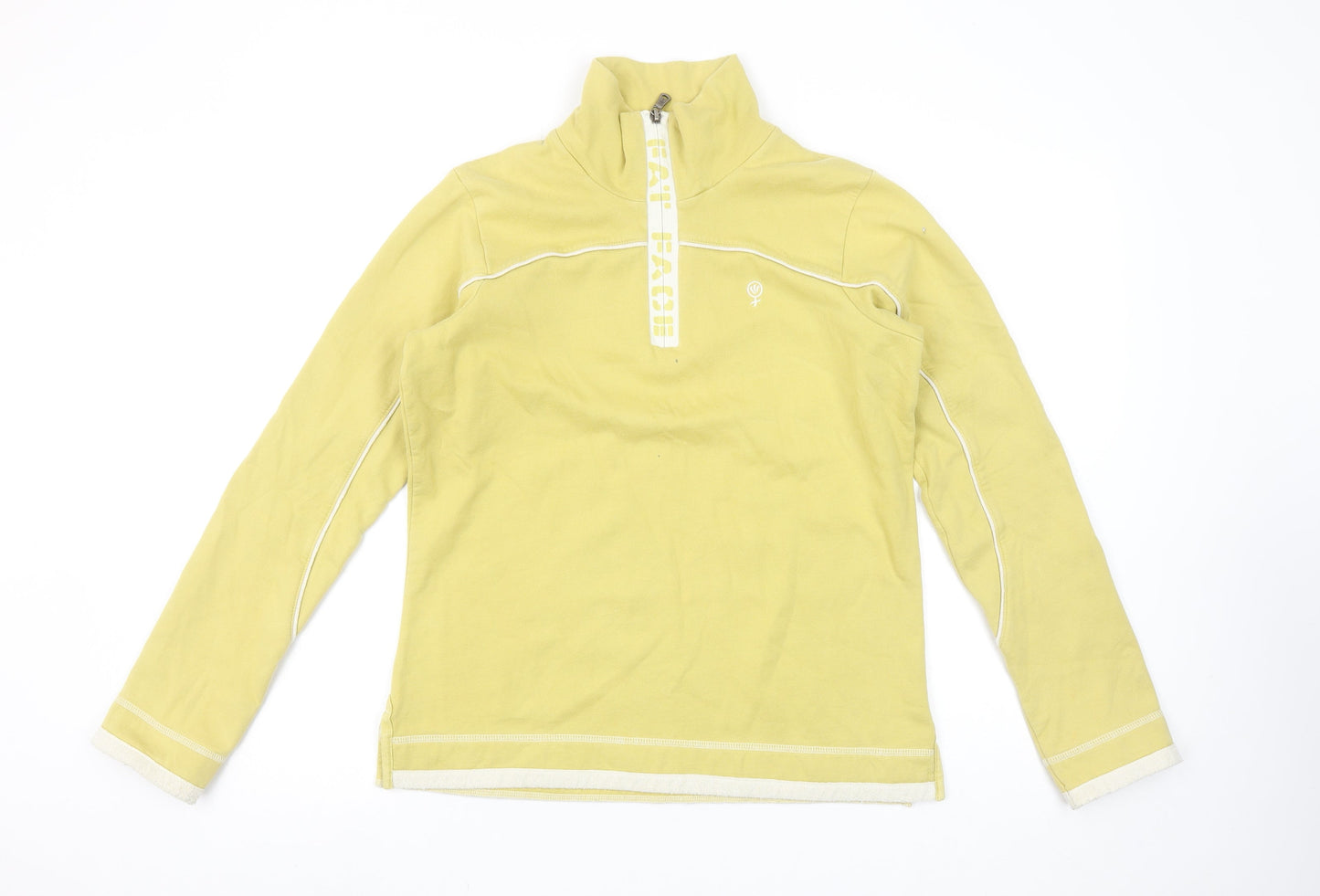Womens UK Size 10 Fat Face Yellow Pullover Sweatshirt