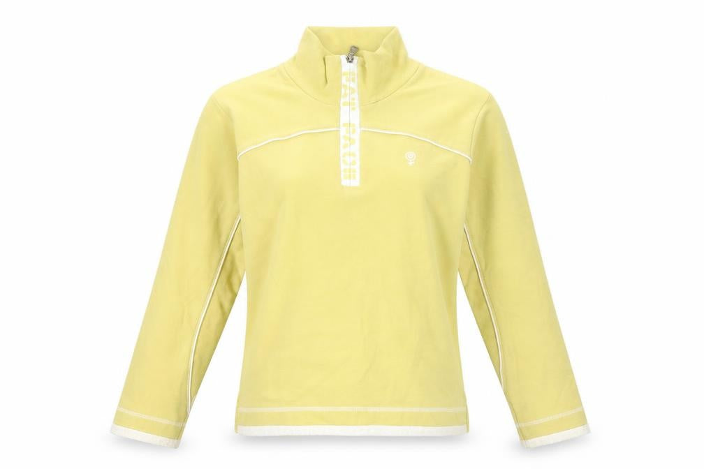 FatFace Women’s Yellow 1/4 Zip Pullover Sweatshirt Size 10
