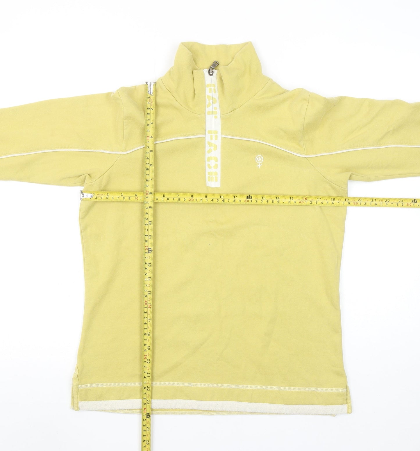 Womens UK Size 10 Fat Face Yellow Pullover Sweatshirt