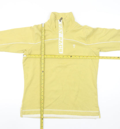 Womens UK Size 10 Fat Face Yellow Pullover Sweatshirt