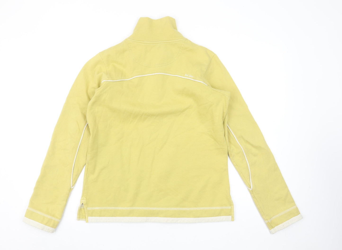 Womens UK Size 10 Fat Face Yellow Pullover Sweatshirt