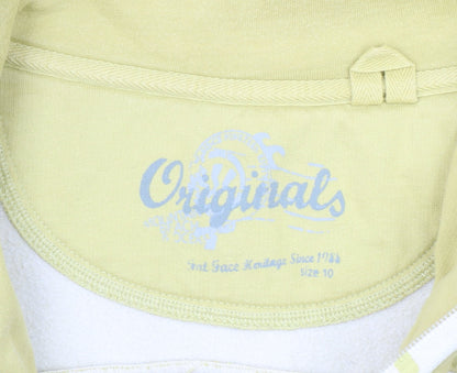 Womens UK Size 10 Fat Face Yellow Pullover Sweatshirt