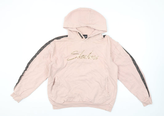 Girls UK Size 12-13 Years Skechers Pink Pullover Hoodie