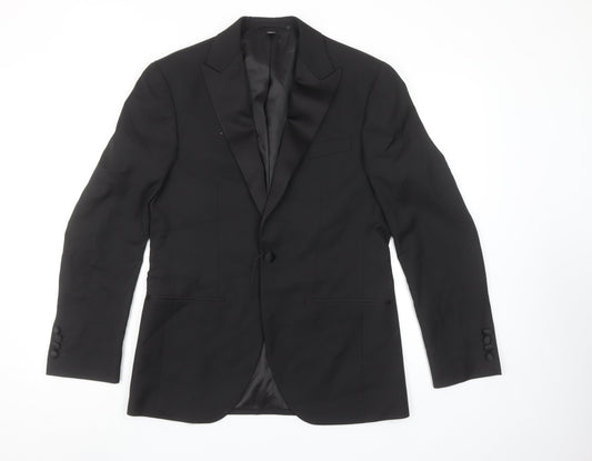 Mens UK Size 36 Marks and Spencer Regular Black Suit Jacket