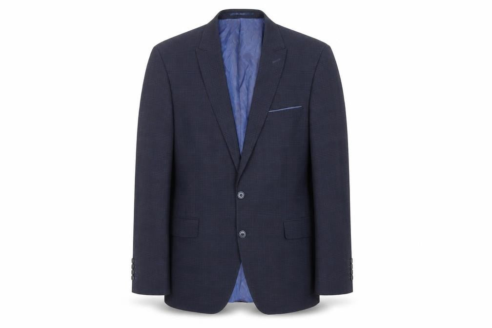 Mens UK Size 42 Remus Uomo Regular Blue Suit Jacket