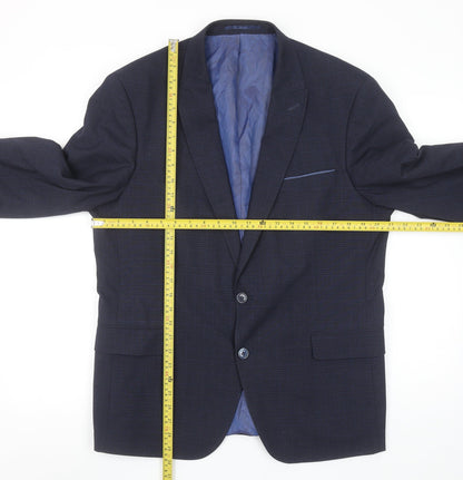Mens UK Size 42 Remus Uomo Regular Blue Suit Jacket
