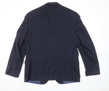 Mens UK Size 42 Remus Uomo Regular Blue Suit Jacket