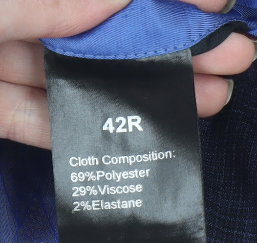 Mens UK Size 42 Remus Uomo Regular Blue Suit Jacket