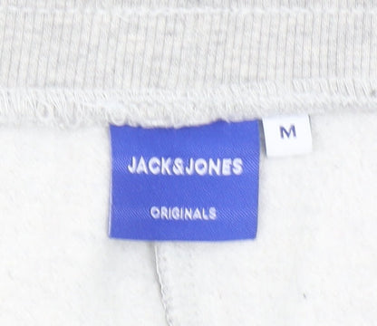 Jack & Jones Mens Grey Jogger Trousers Medium Regular Fit