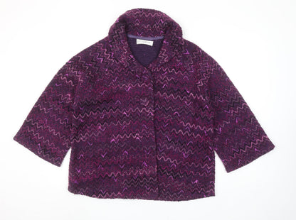Womens UK Size 22 Edina Ronay Purple Overcoat