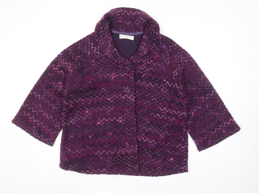 Womens UK Size 22 Edina Ronay Purple Overcoat