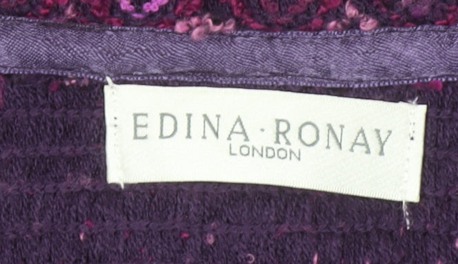 Womens UK Size 22 Edina Ronay Purple Overcoat