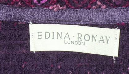 Womens UK Size 22 Edina Ronay Purple Overcoat