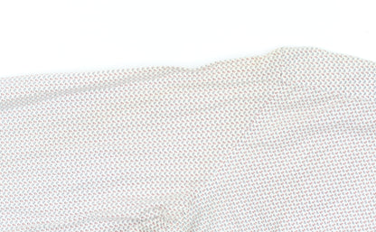 6th Sense Men's Beige Patterned Long Sleeve Cotton Button-Up Shirt L