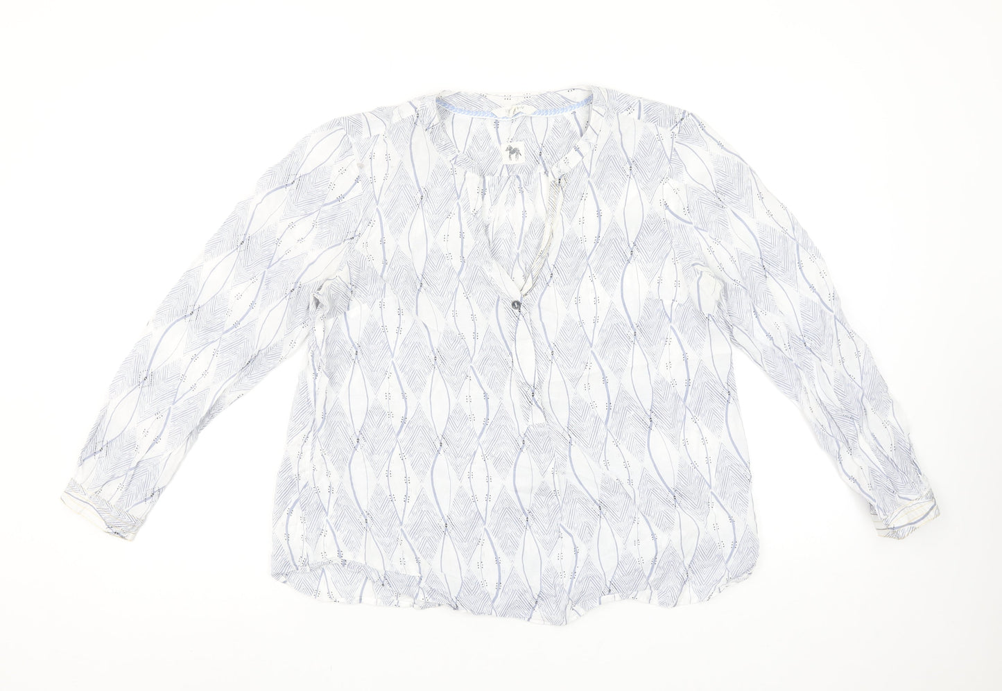 Womens UK Size 12 White Stuff Blue Tunic Blouse