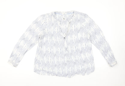 Womens UK Size 12 White Stuff Blue Tunic Blouse