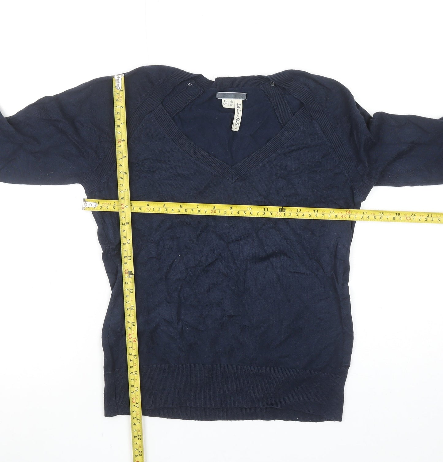 Womens UK Size M Esprit Blue Pullover Jumper