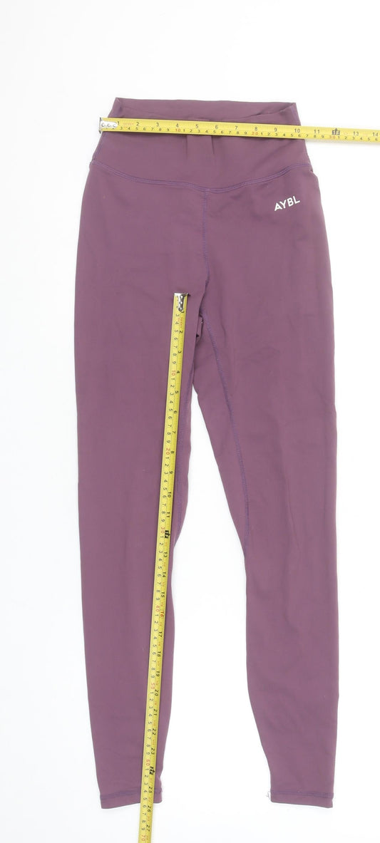 Womens UK Size XS AYBL Slim Fit Leggings Purple Leggings
