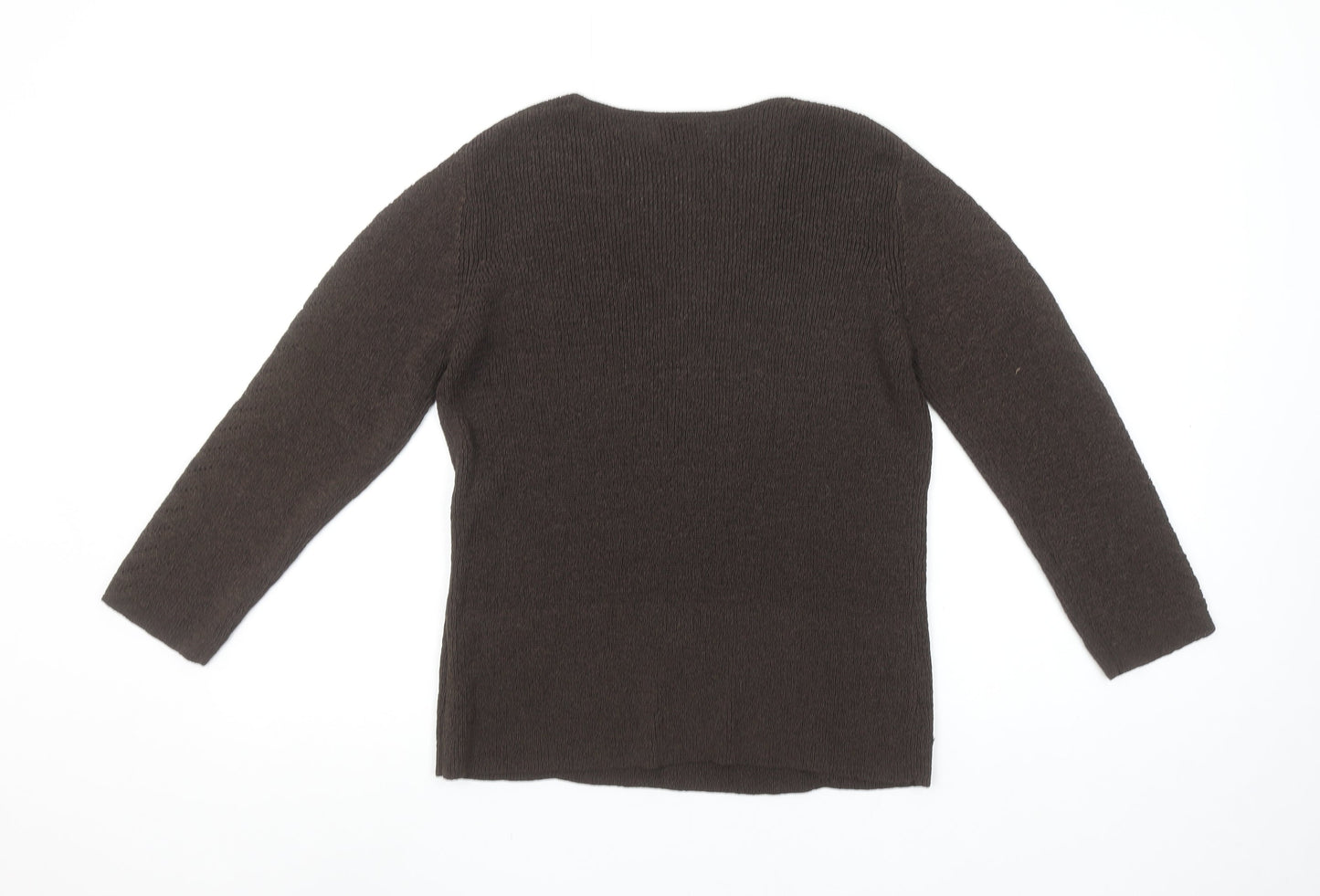 Womens UK Size M Viyella Brown Pullover Jumper