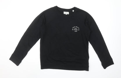 Womens UK Size 12 Jack Wills Black Pullover Sweatshirt
