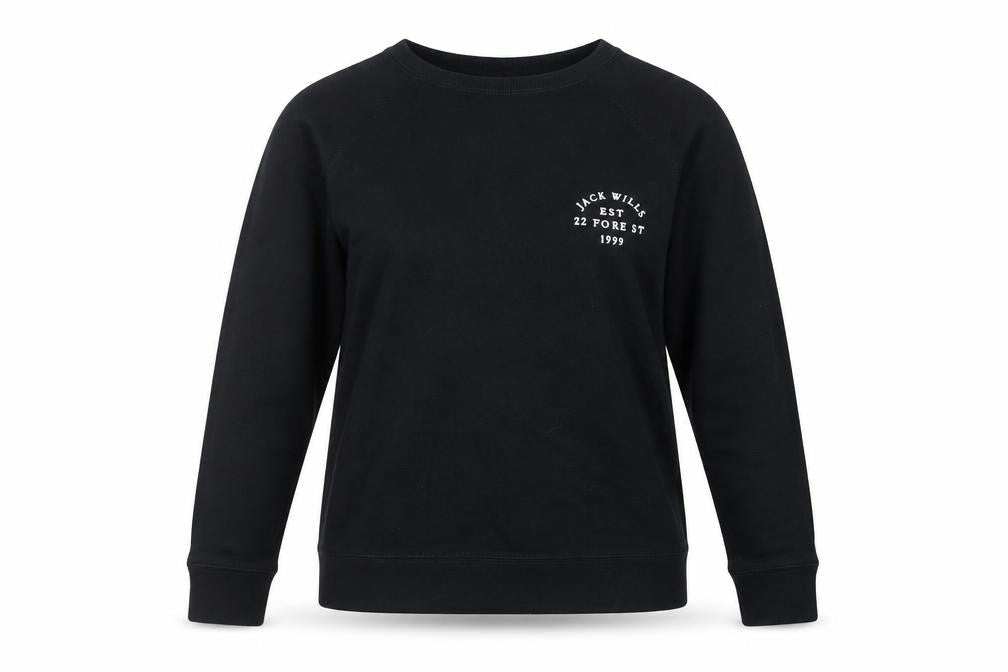 Womens UK Size 12 Jack Wills Black Pullover Sweatshirt