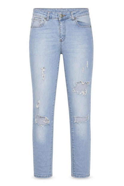 Womens UK Size 31 AKSU BLUE Slim Fit Skinny Blue Jeans