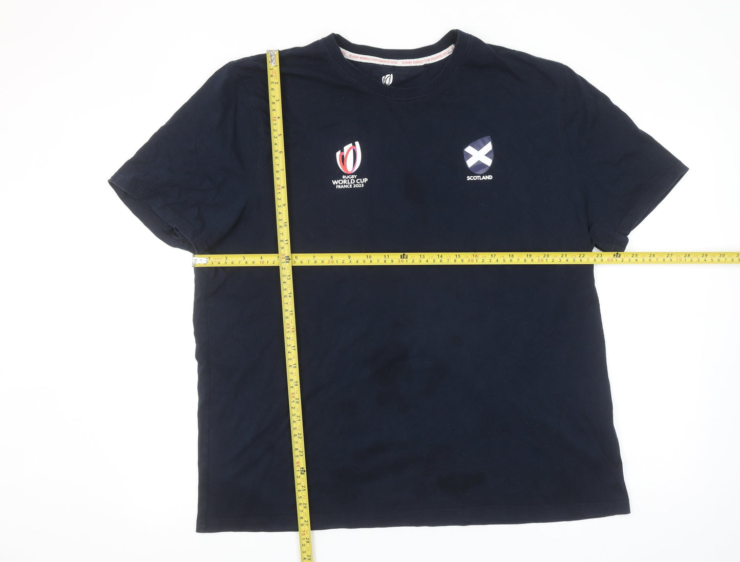 Rugby World Cup 2023 Scotland Navy Cotton Men's 2XL T-Shirt