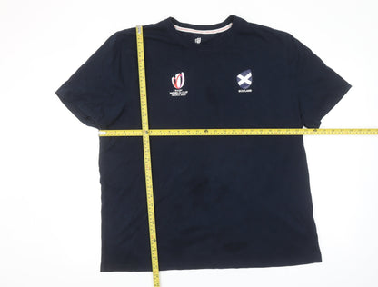 Rugby World Cup 2023 Scotland Navy Cotton Men's 2XL T-Shirt