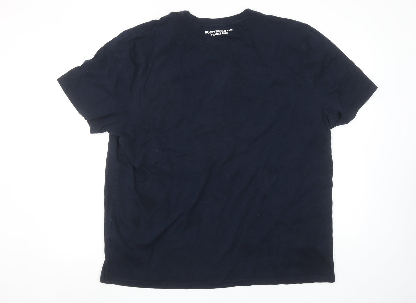 Rugby World Cup 2023 Scotland Navy Cotton Men's 2XL T-Shirt