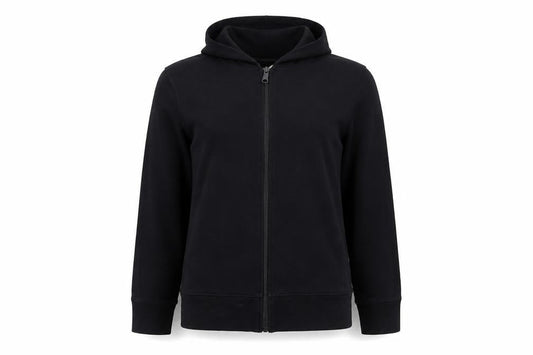 Womens UK Size M DECATHLON Black Full Zip Hoodie