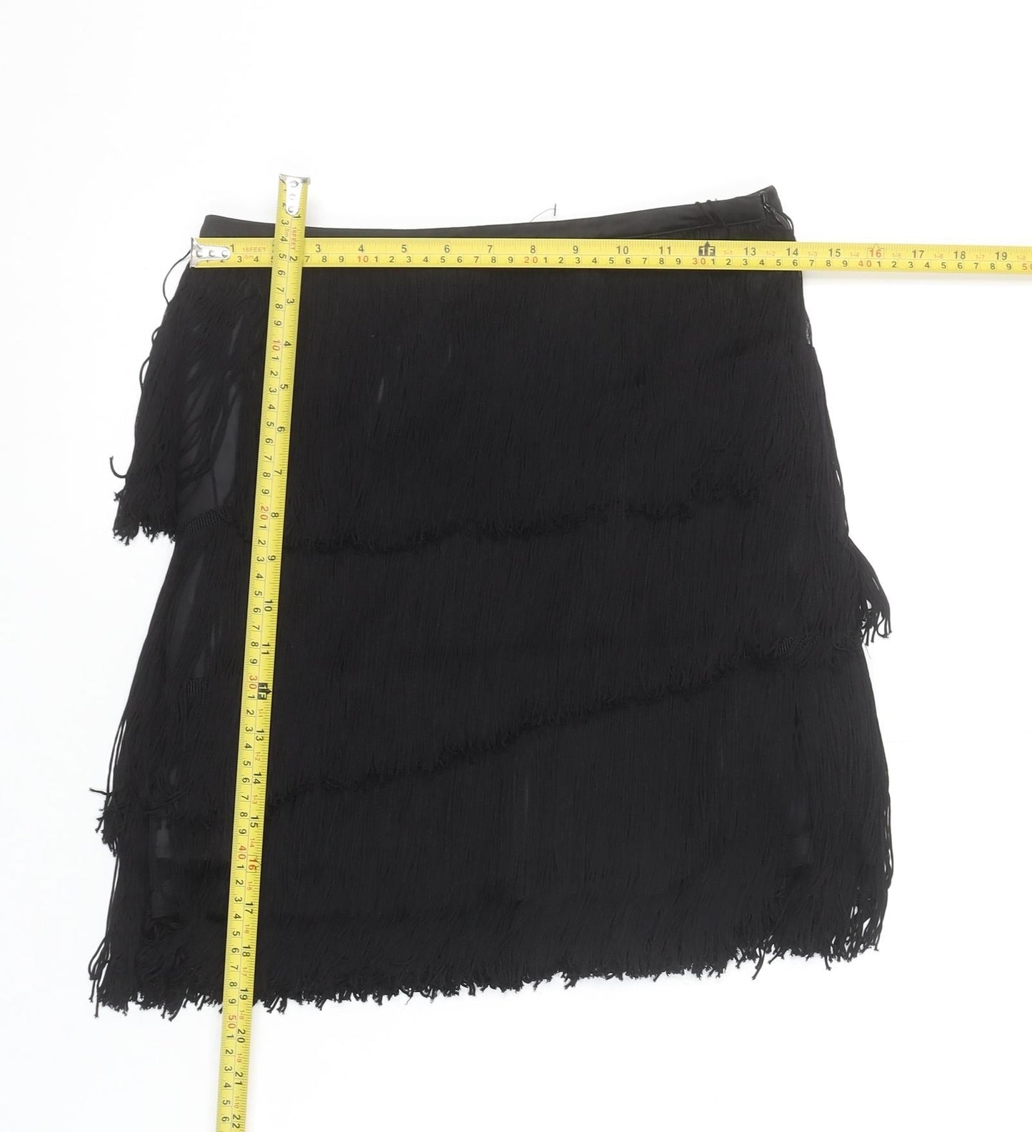 Womens UK Size S Zara Basic Mini Chiffon Skirt