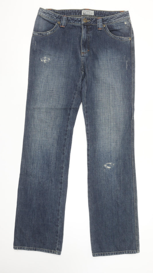 Womens UK Size 12 JEP'S Regular Fit Straight Blue Jeans
