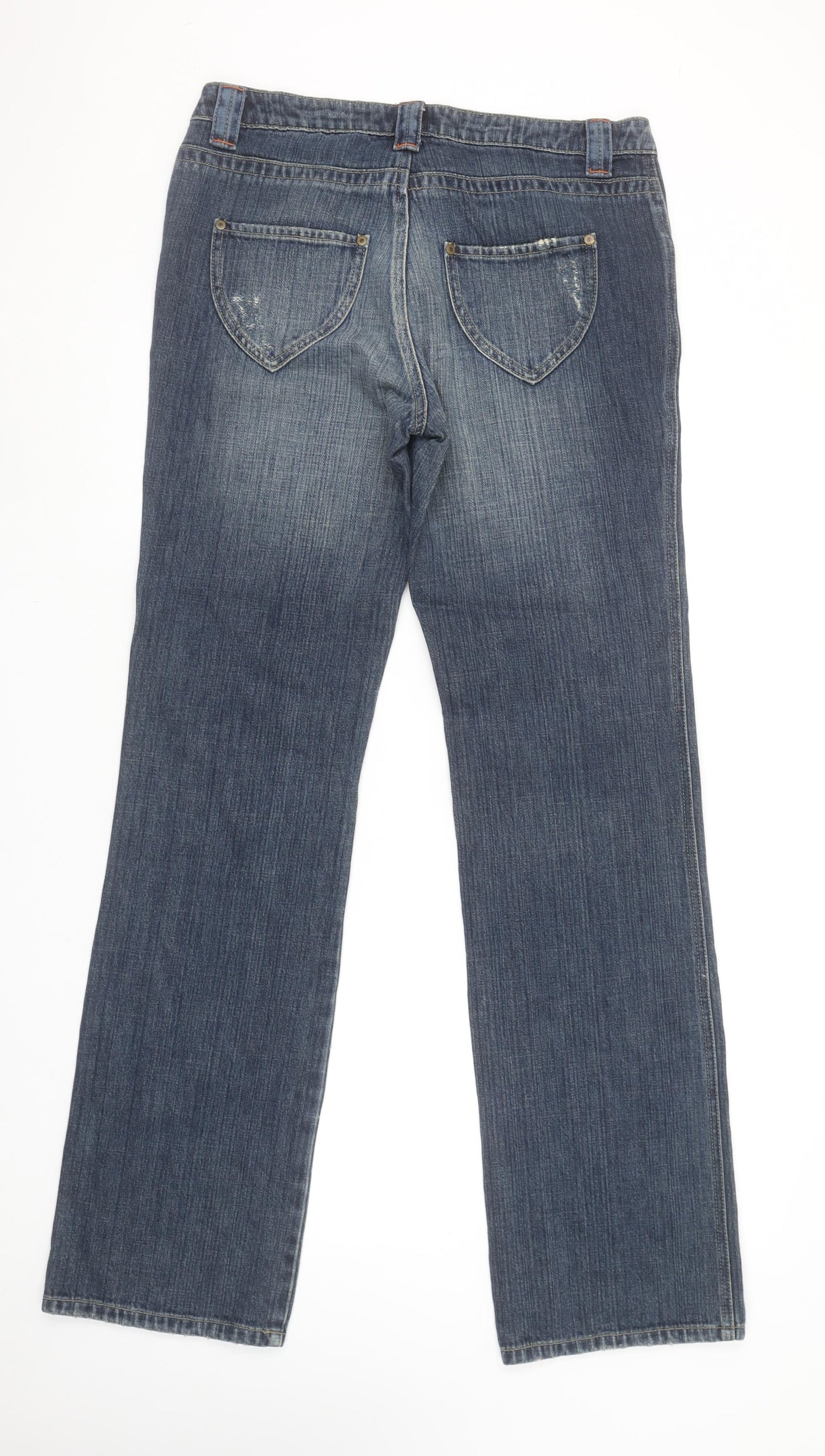 Womens UK Size 12 JEP'S Regular Fit Straight Blue Jeans