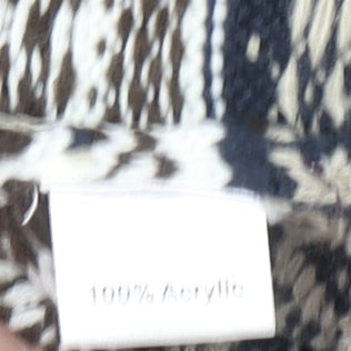 POP England Mens Multicoloured Fair Isle Acrylic Pullover Jumper Size S