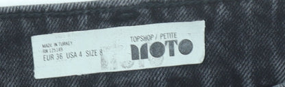 Womens UK Size 8 Topshop Mini Denim Skirt