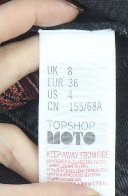 Womens UK Size 8 Topshop Mini Denim Skirt
