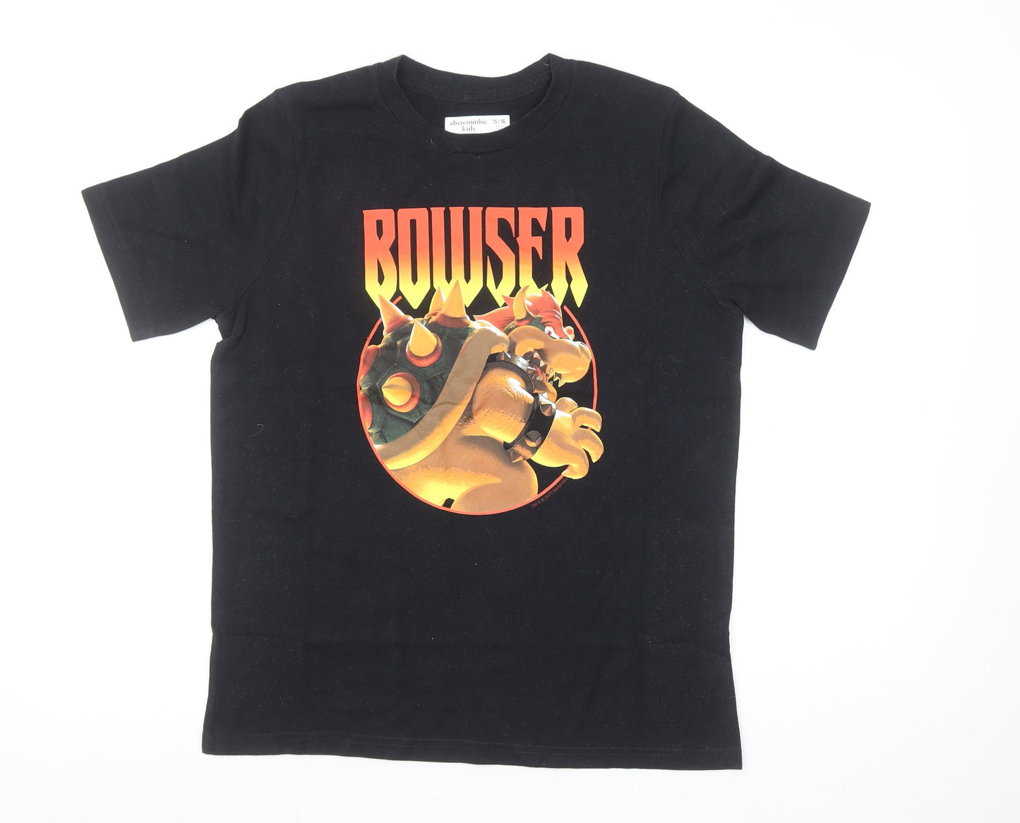 Boys UK Size 15-16 Years abercrombie kids Black Basic T-Shirt
