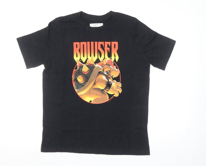 Boys UK Size 15-16 Years abercrombie kids Black Basic T-Shirt