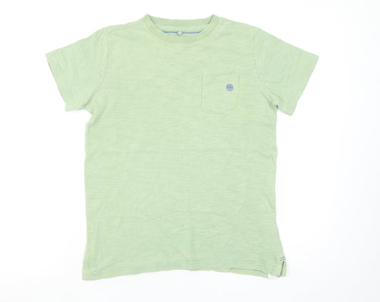 Boys UK Size 10-11 Years FatFace Green Basic T-Shirt