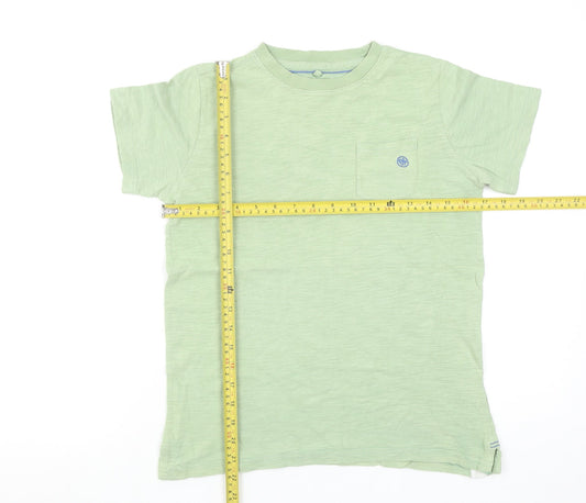 Boys UK Size 10-11 Years FatFace Green Basic T-Shirt