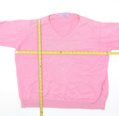 Womens UK Size XL The Golf Co Pink Pullover Jumper