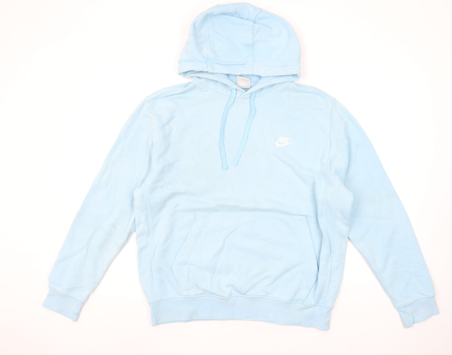 Nike Women’s Blue Pullover Hoodie Size L Cotton Blend Casual