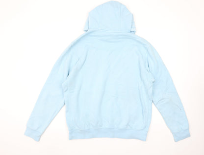 Nike Women’s Blue Pullover Hoodie Size L Cotton Blend Casual