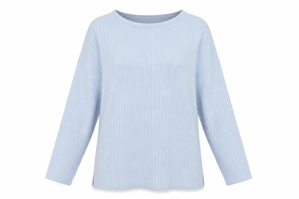 Womens UK Size M Unlimited Blue Pullover Jumper