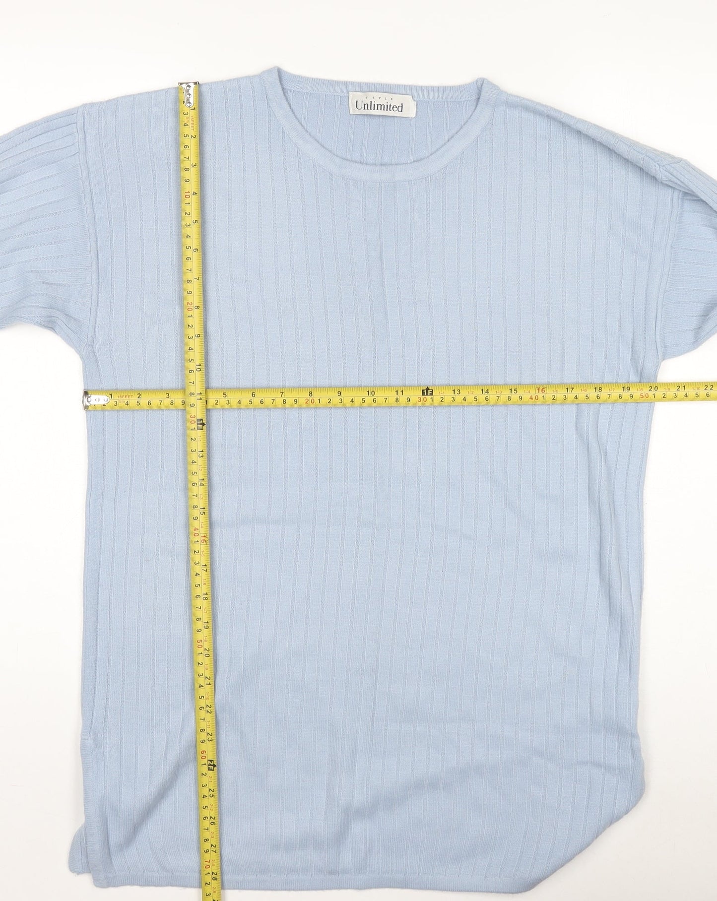 Womens UK Size M Unlimited Blue Pullover Jumper