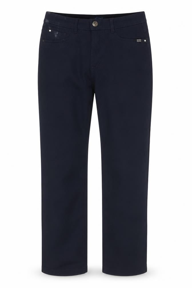 Womens UK Size 8 FDJ French Dressing Jeans Slim Fit Chino Blue Trousers
