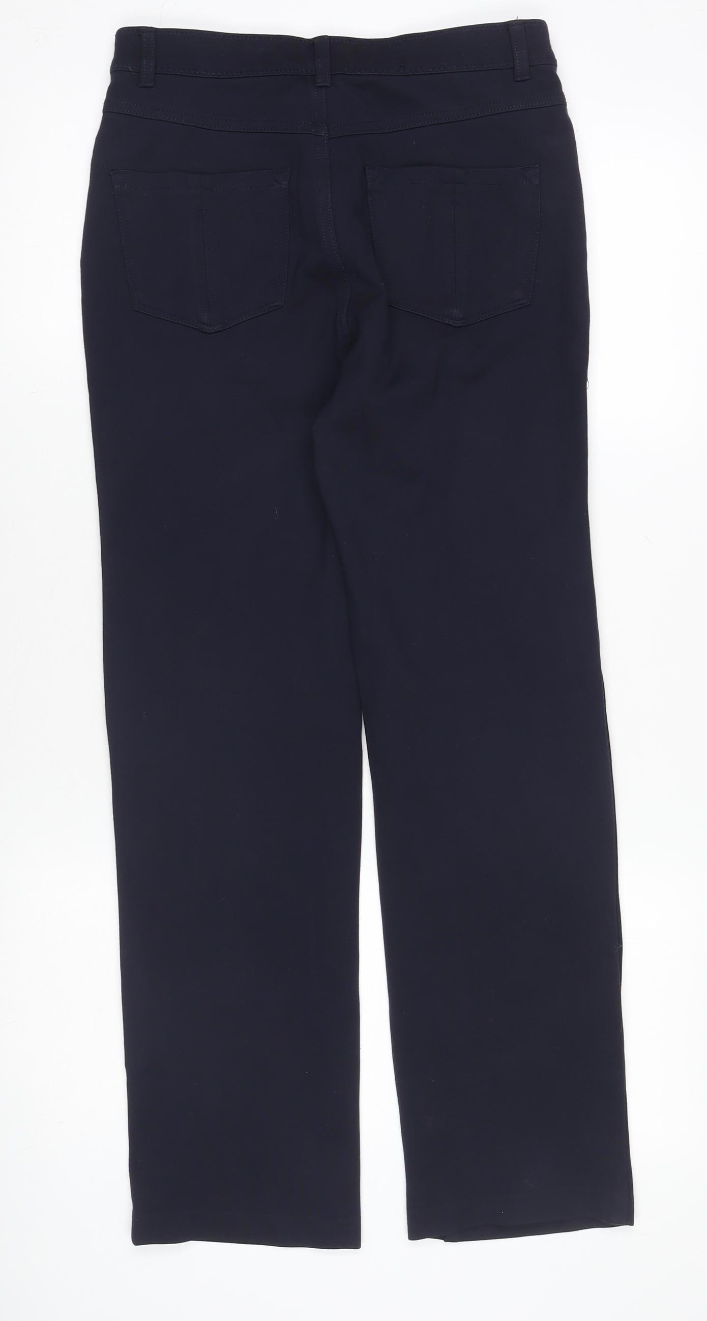 Womens UK Size 8 FDJ French Dressing Jeans Slim Fit Chino Blue Trousers